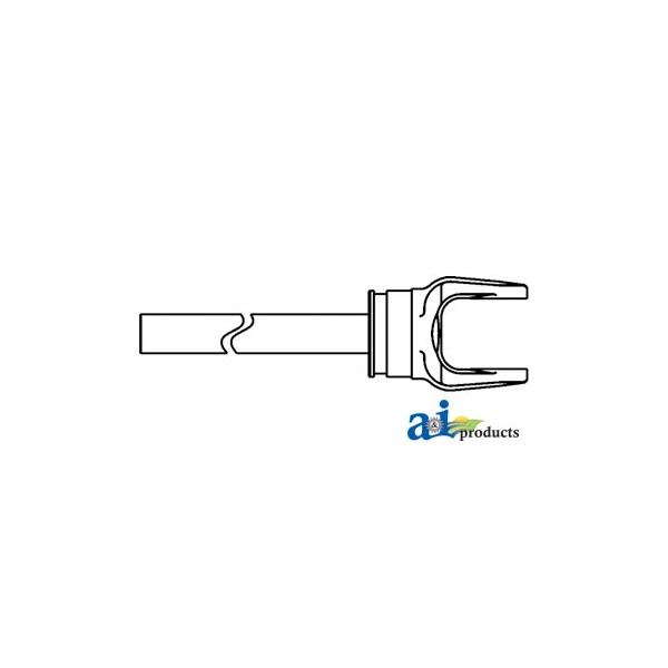 Yoke & Shaft Assembly with 1" x 1-1/8" shaft 0" x0" x0"
